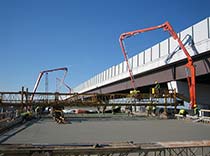 Springfield Interchange concrete pour for Archer Western